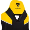 Cadeira gaming universal ThunderX3 TC5 Air Tech assento acolchoado preto amarelo