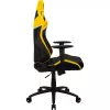 Cadeira gaming universal ThunderX3 TC5 Air Tech assento acolchoado preto amarelo