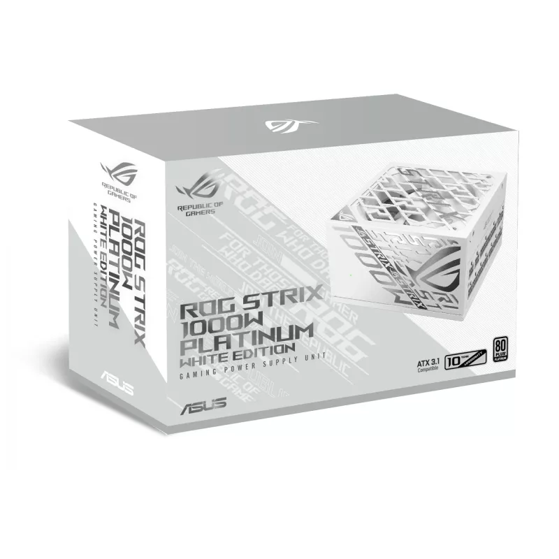 Fonte de alimentação ASUS ROG -STRIX-1000P-GAMING-WHITE 1000 W 20+4 pin ATX ATX