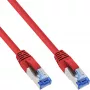Cabo de rede InLine S/FTP PiMF Cat.6A isento de halogéneos 500MHz vermelho 3m