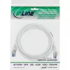 Cabo de rede InLine S/FTP PiMF Cat.6A isento de halogéneos 500MHz branco 1.5m
