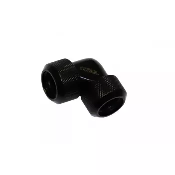 Alphacool Eiszapfen 17446 adaptador em L de 90°, 16 mm de diâmetro exterior para 16 mm de diâmetro exterior HardTube, Deep Black