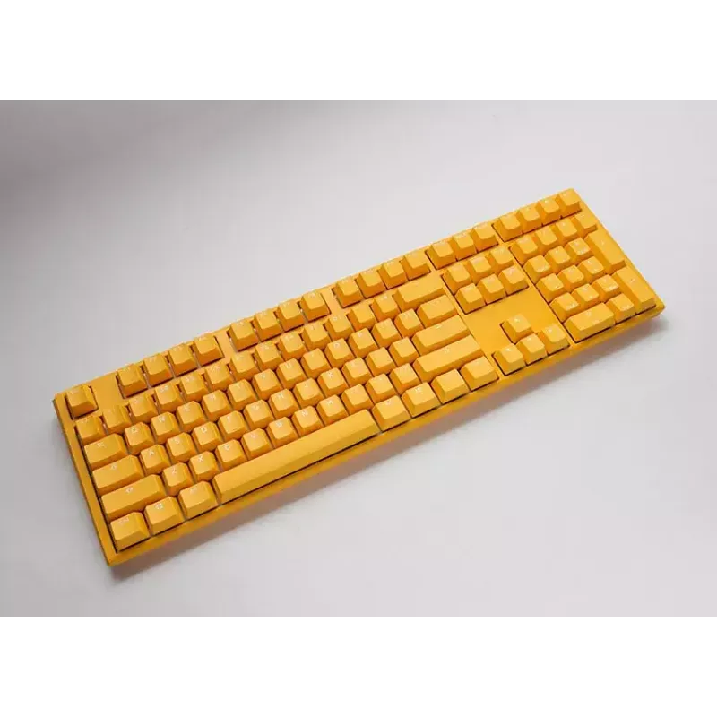 Ducky One 3 amarelo teclado gaming USB alemão mecânico RGB