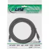 Cabo de rede InLine S/FTP PiMF Cat.6A sem halogéneos 500MHz preto 10m