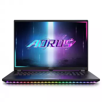 Portátil GIGABYTE AORUS MASTER 18 BYHC5DED65SP Intel Core Ultra 9 275HX 45,7 cm (18 polegadas) WQXGA 32 GB DDR5-SDRAM 2 TB SSD NVIDIA GeForce RTX 5080 Wi-Fi 7 (802.11be) Windows 11 Pro alemão preto