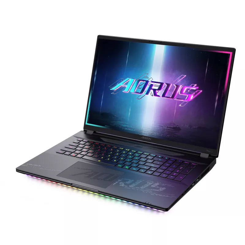 GIGABYTE AORUS MASTER 18 BYHC5DED65SP portátil, Intel Core Ultra 9 275HX, 45,7 cm (18 polegadas) WQXGA 2560 x 1600 MiniLED 240 Hz, 32 GB DDR5-SDRAM, 2 TB SSD, NVIDIA GeForce RTX 5080, Windows 11 Pro, preto