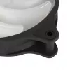 Ventoinha Silverstone Air Blazer 120R 12 cm preto transparente rolamento hidráulico