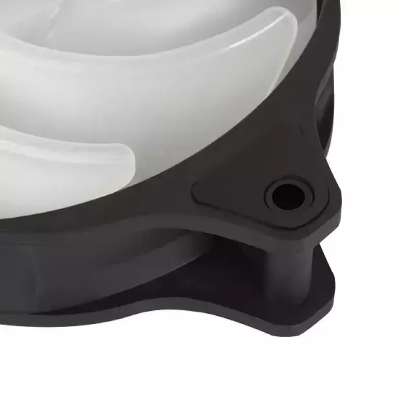 Ventoinha Silverstone Air Blazer 120R 12 cm preto transparente rolamento hidráulico