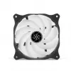Ventoinha Silverstone Air Blazer 120R 12 cm preto transparente rolamento hidráulico