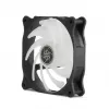Ventoinha Silverstone Air Blazer 120R 12 cm preto transparente rolamento hidráulico