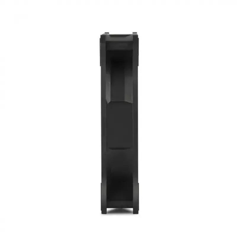 Ventoinha Silverstone Air Blazer 120R 12 cm preto transparente rolamento hidráulico