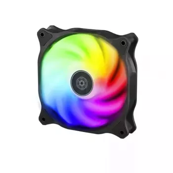Ventoinha Silverstone Air Blazer 120R 12 cm preto transparente rolamento hidráulico