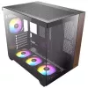 Caixa de PC Antec CX800 Midi Tower preto, efeito madeira