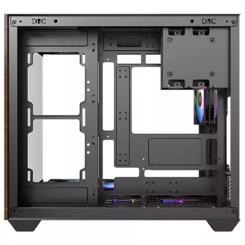 Caixa de PC Antec CX800 Midi Tower preto, efeito madeira
