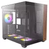 Caixa de PC Antec CX800 Midi Tower preto, efeito madeira