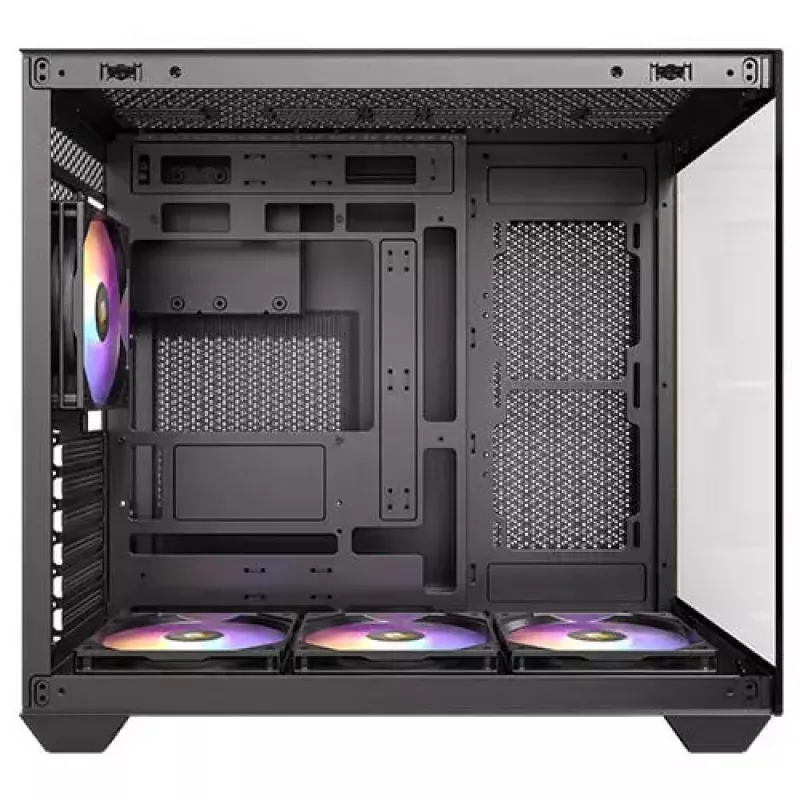 Caixa de PC Antec CX800 Midi Tower preto, efeito madeira