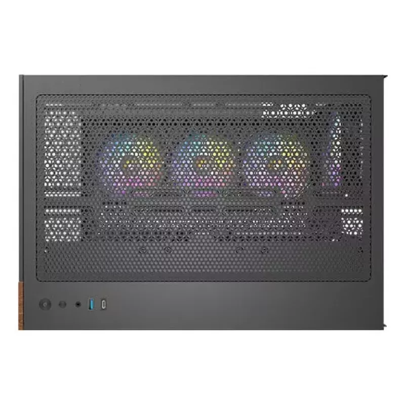 Caixa de PC Antec CX800 Midi Tower preto, efeito madeira