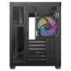 Caixa de PC Antec CX800 Midi Tower preto, efeito madeira