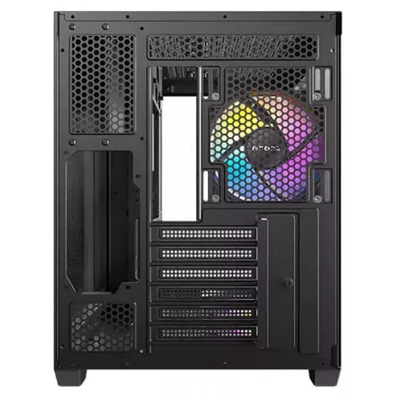 Caixa de PC Antec CX800 Midi Tower preto, efeito madeira