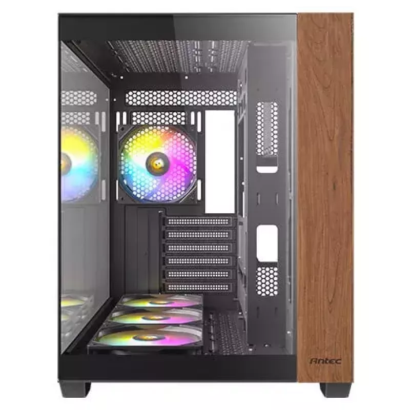 Caixa de PC Antec CX800 Midi Tower preto, efeito madeira