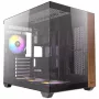 Caixa de PC Antec CX800 Midi Tower preto, efeito madeira