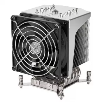 Dissipador de ar Silverstone XE04-2066 preto prateado 6,8 mmH2O rolamento de esferas duplo