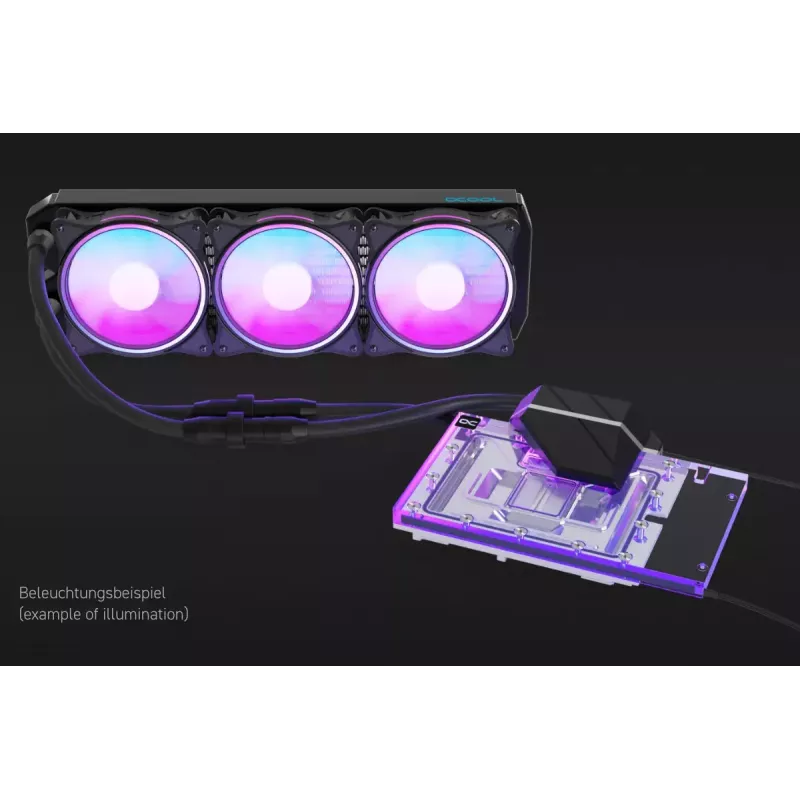 Refrigerador de GPU Alphacool Eiswolf 2 AIO 360 mm para RTX 4090 Founders Edition com backplate