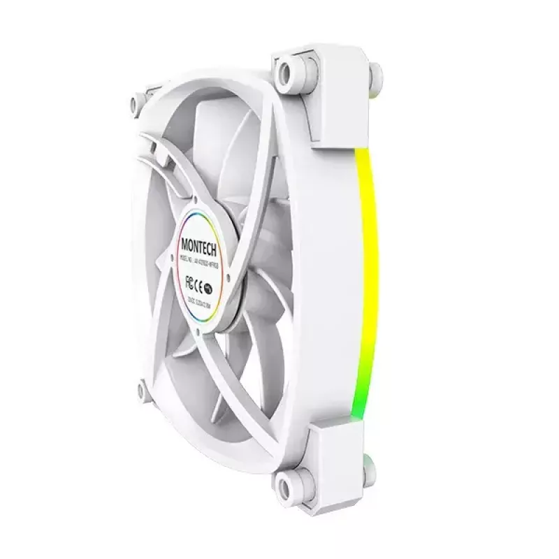 Módulo de ventoinha Montech AX120 PWM 120mm 12V 3-pin 4-pin branco