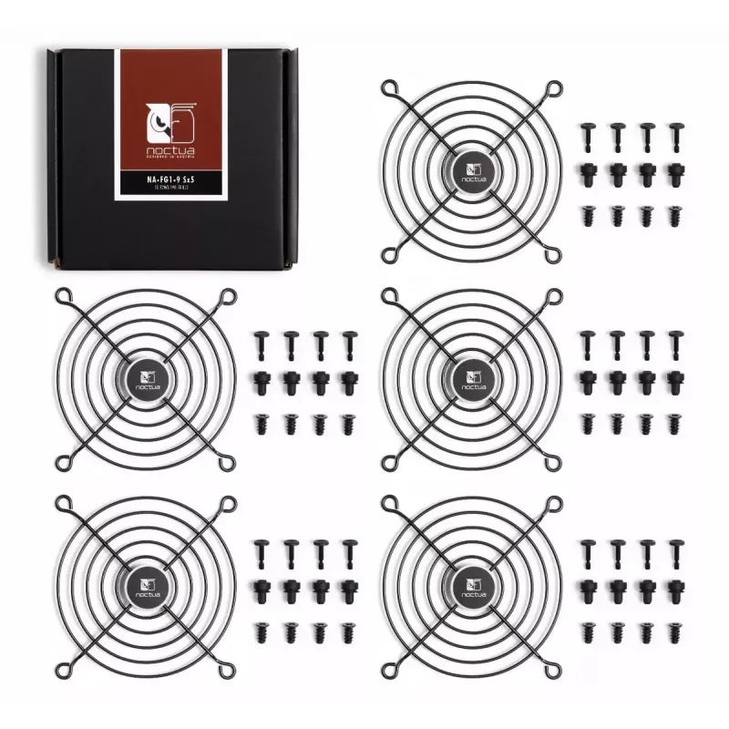 Grelha para ventoinha Noctua NA-FG1-9 SX5 aço 9,2 cm 5 unid.