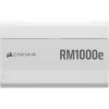 Fonte de alimentação CORSAIR RMe Series RM1000e — 1000 W, ATX 3.1, 80 PLUS Gold, totalmente modular, branca, ventoinha de 120 mm