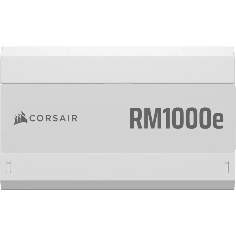 Fonte de alimentação CORSAIR RMe Series RM1000e — 1000 W, ATX 3.1, 80 PLUS Gold, totalmente modular, branca, ventoinha de 120 mm