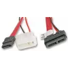Akasa AK-CB050-40 cabo combo SATA, de Slimline SATA para SATA / Molex, 0,4 m