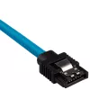 Corsair CC-8900251 Premium Sleeved cabo SATA, 0,3 m, (2 un.), azul