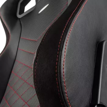 Cadeira gaming noblechairs EPIC assento acolchoado preto vermelho 120 kg