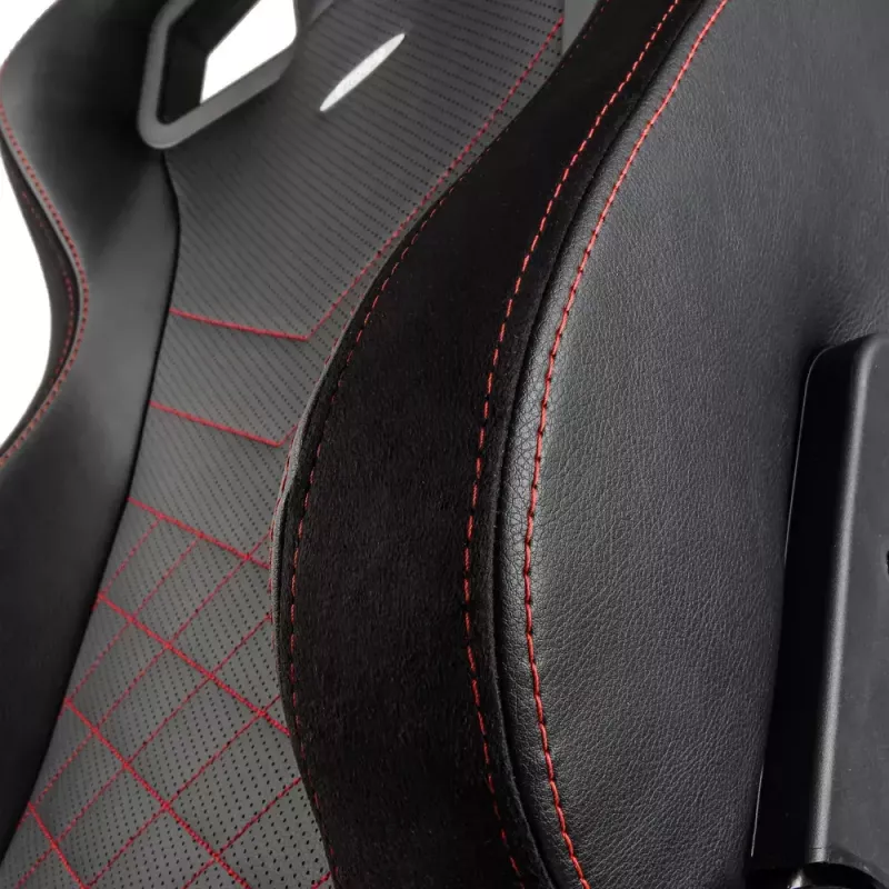 Cadeira gaming noblechairs EPIC assento acolchoado preto vermelho 120 kg