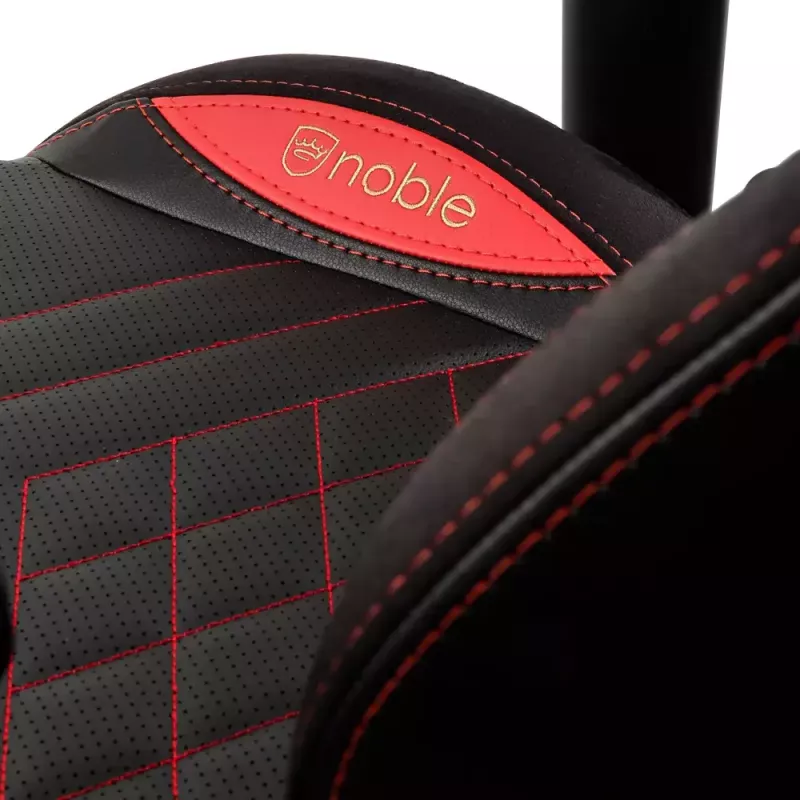 Cadeira gaming noblechairs EPIC assento acolchoado preto vermelho 120 kg
