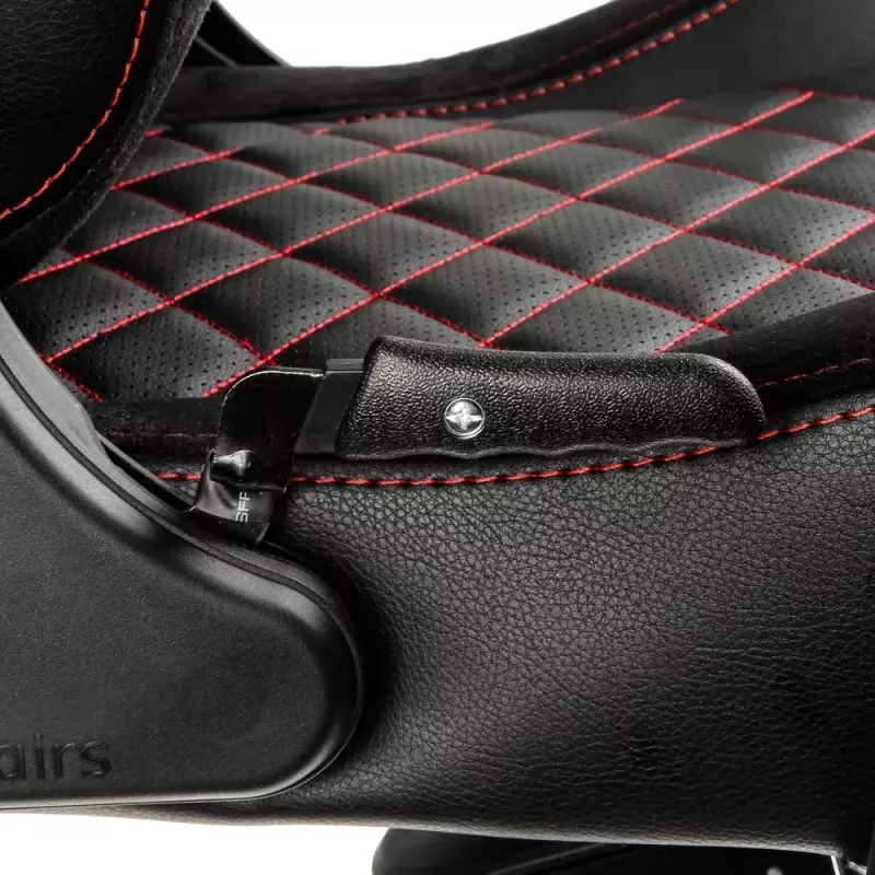 Cadeira gaming noblechairs EPIC assento acolchoado preto vermelho 120 kg