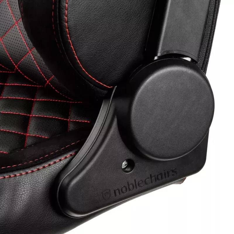 Cadeira gaming noblechairs EPIC assento acolchoado preto vermelho 120 kg