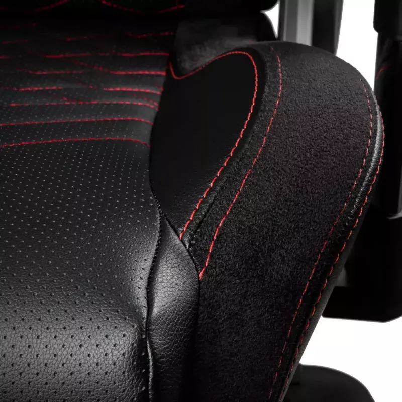 Cadeira gaming noblechairs EPIC assento acolchoado preto vermelho 120 kg