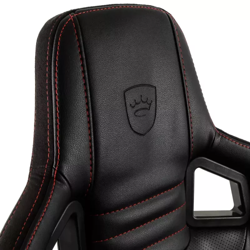 Cadeira gaming noblechairs EPIC assento acolchoado preto vermelho 120 kg