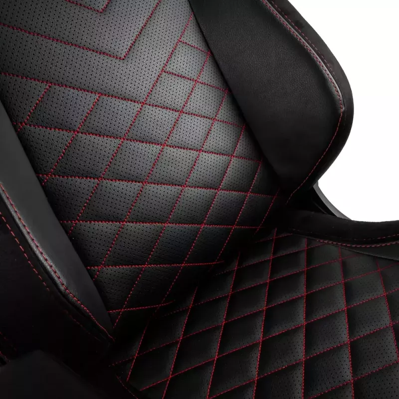 Cadeira gaming noblechairs EPIC assento acolchoado preto vermelho 120 kg