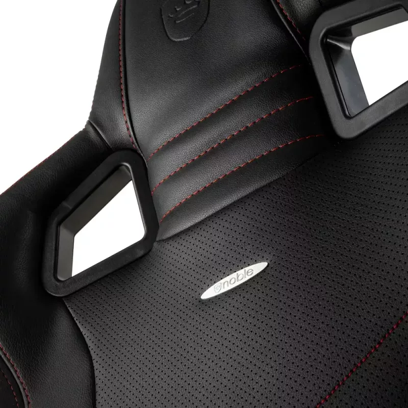 Cadeira gaming noblechairs EPIC assento acolchoado preto vermelho 120 kg