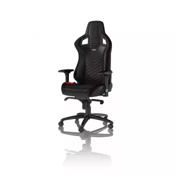 Cadeira gaming noblechairs EPIC assento acolchoado preto vermelho 120 kg