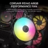 Ventoinha Corsair RS140 ARGB 14 cm preta 330-1700 rpm