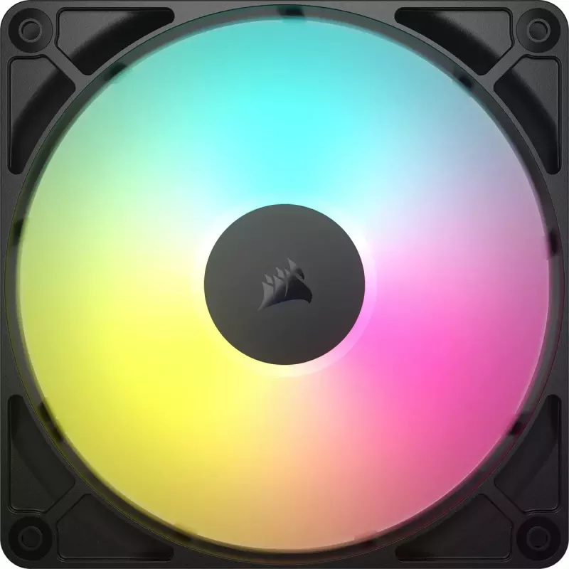 Ventoinha Corsair RS140 ARGB 14 cm preta 330-1700 rpm