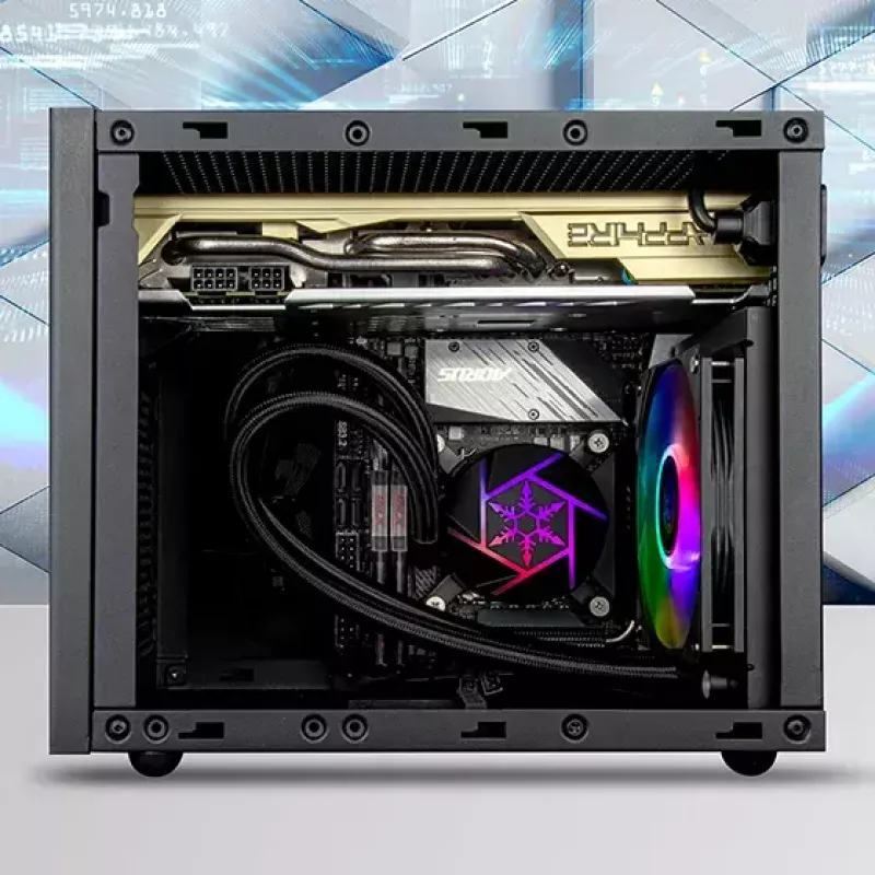 Conjunto de refrigeração líquida Silverstone VIDA 120 fino 12 cm preto 300-1800 RPM