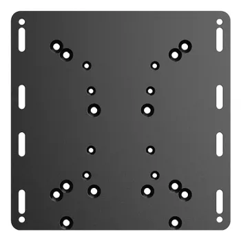 Placa de suporte de voo Moza Racing, adaptador de montagem para base de voo, preto, aço, MOZA Flight Base, manete de aceleração MOZA, 220 mm, 220 mm