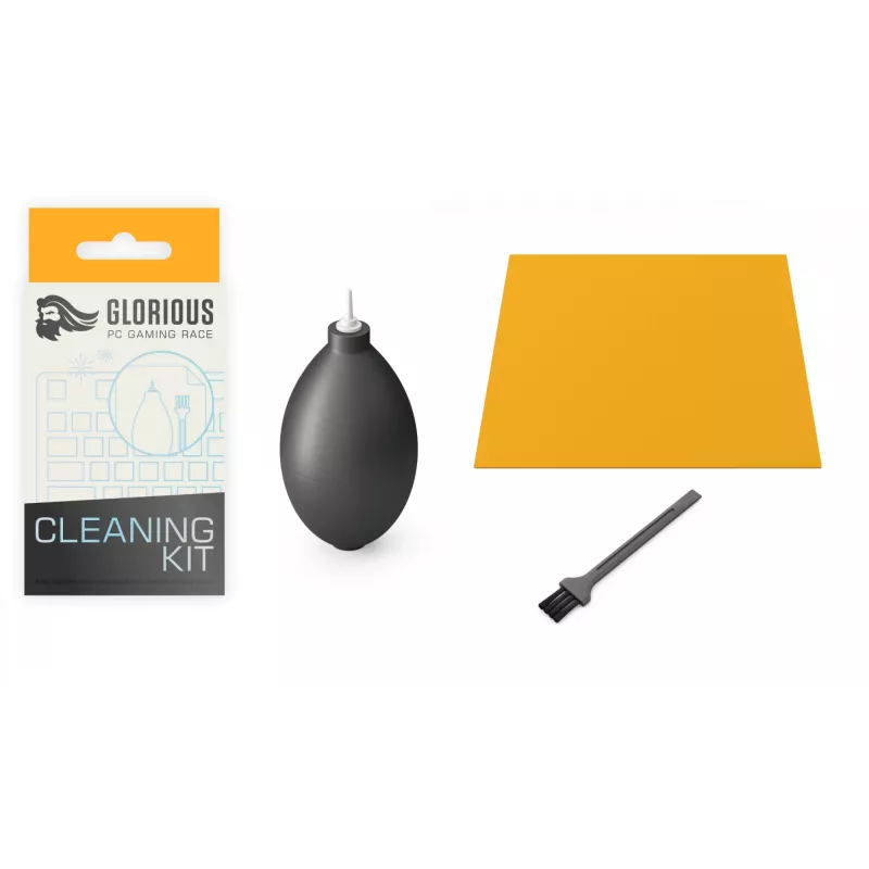 Conjunto de limpeza Glorious Gaming para teclado, kit de limpeza de equipamento