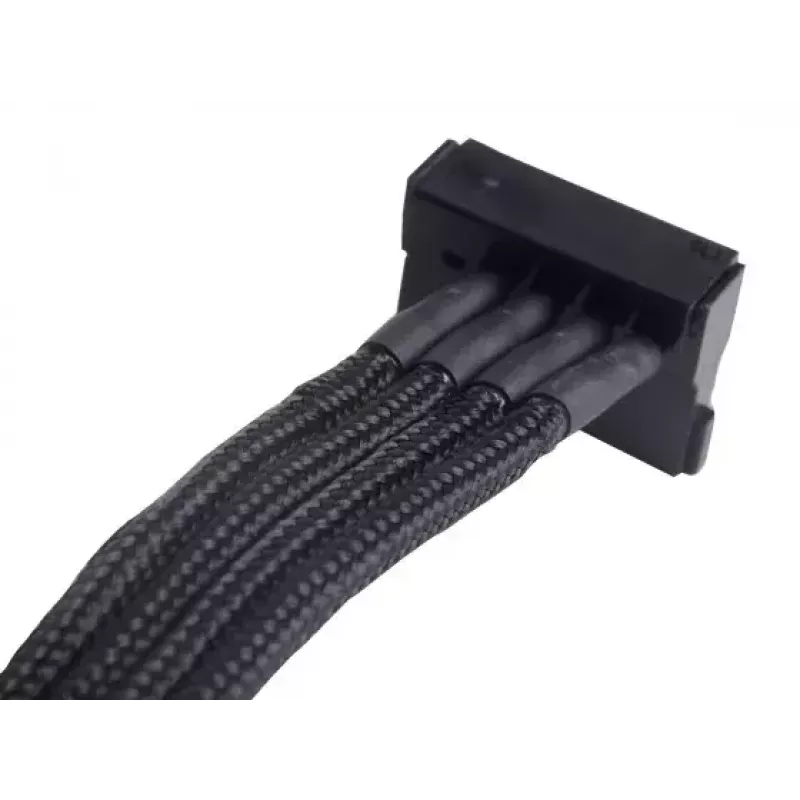 SilverStone SST-PP07-BTSB cabo de extensão de Molex de 4 pinos para 4x SATA, 300 mm, preto