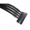 SilverStone SST-PP07-BTSB cabo de extensão de Molex de 4 pinos para 4x SATA, 300 mm, preto